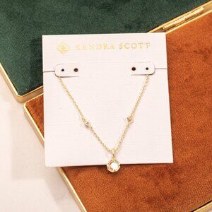 Kendra Scott Nola Dichroic Glass Gold Pendant Necklace